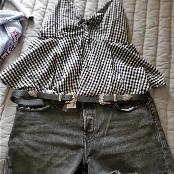 Vero Moda checkered flowy tank - Picture 2 of 4